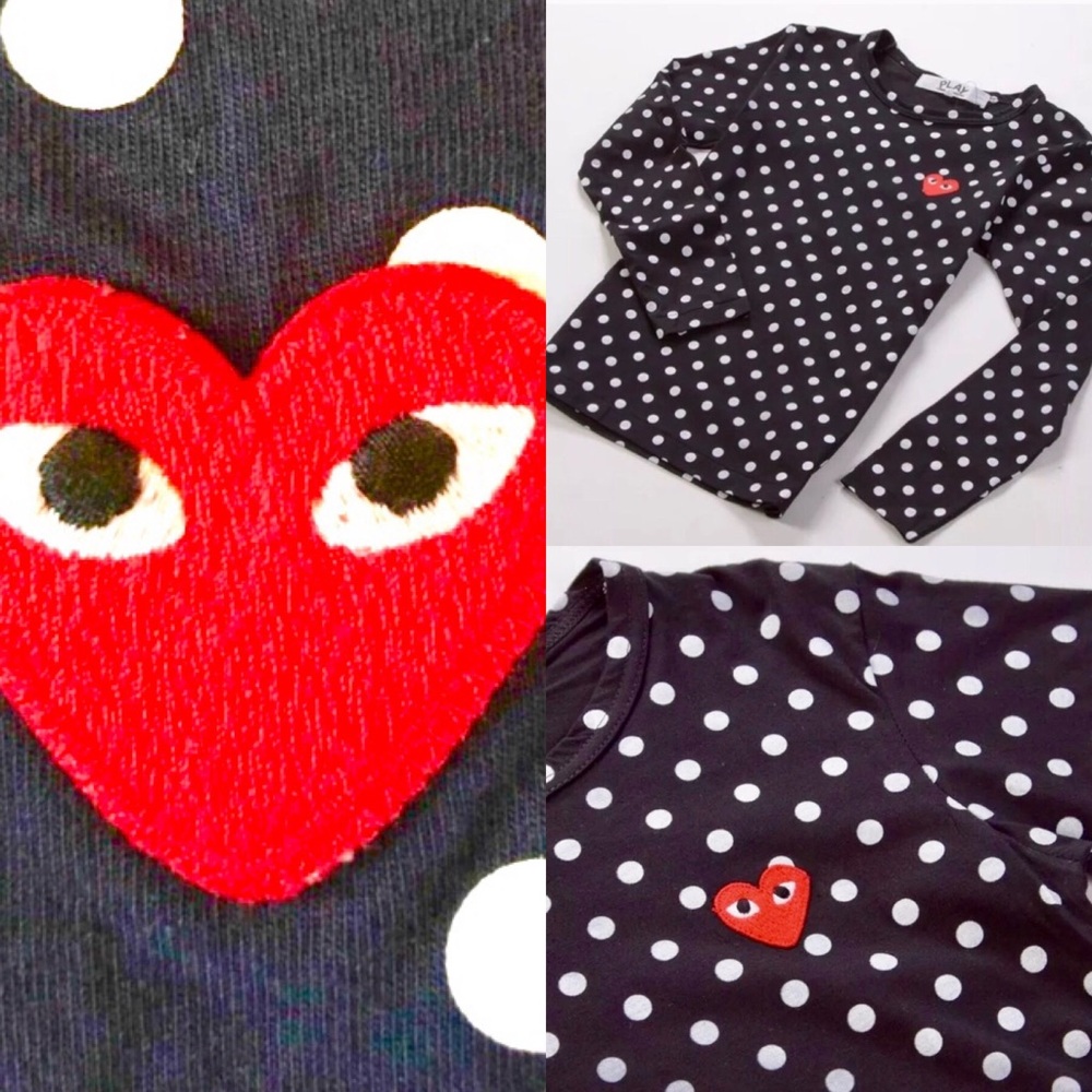 COMME des GARCONS Play Polka Dot T-Shirt Medium